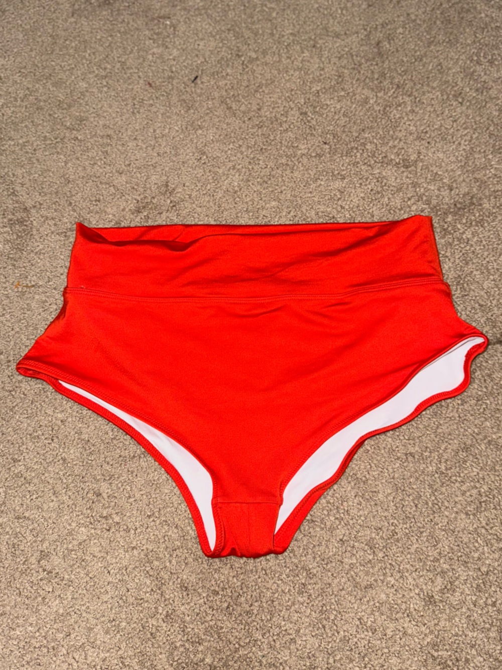 Mid-Waist Red Bikini Bottoms by Pink Active